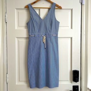 Seersucker Sleeveless Dress